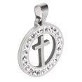 thumbnail image 4 of Crucifix Collier Pendentif Crucifix Brillant Rond Brillant Crucifix Pendentif Pendentif Chrétien Expérience Inégalée, 4 of 8
