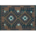 thumbnail image 1 of Ahgly Company Indoor Rectangle Oriental Light Blue Traditional Area Rugs, 2' x 3', 1 of 4