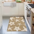 thumbnail image 3 of Entryway Rug 2'x3', Beige Brown Starfish Coastal Kitchen Runner Rugs Non-Slip Carpet Mats, Nautical Summer Ocean Abstract Art Bedside Rugs Runners Washable Floor Carpet for Bathroom Laundry Room, 3 of 8