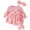 One set of pink, variant on 3-6M Baby Girl Long Sleeve Romper Lace Tulle Dress + Socks + Headband Newborn Infant Cake Smash Outfits