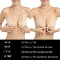 thumbnail image 3 of Adhesive Sticky Bra Strapless Invisible Lift Reusable Silicone Bras for Wedding Party Dress, 3 of 9