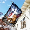 thumbnail image 4 of Lion And Lamb Cross American Flag - Garden Flag (11.5" x 17.5"), 4 of 9