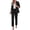 Black, variant on PRETTYGARDEN Two Piece Sets for Women Dressy Pant Suits Lapel Blazer,Straight Leg Dress Pants,Professional Interview Suit Set,Business Casual Outfits,Office Work Clothes,Fall Winter