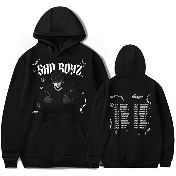 Junior H Merch Hoodies Sad Boyz Tour For Men/Women Street Style Fashion Sweatshirt Long Sleeve Hoodie Streetwear