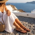thumbnail image 3 of Cushionaire Cruise Lightweight Minimalist Womens Flip Flops - Comfortable Beach Sandals for Women with Cushioned Footbed & Flexible Slip On Design, Casual Vacation Essentials, 3 of 19