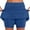 Blue, variant on ShomPort Women's Golf Skirts with Pockets Summer Soft Mid Waist Mini Athletic Tennis Skorts Skirt with Inner Shorts