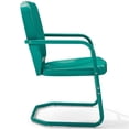 thumbnail image 4 of Crosley Furniture Ridgeland Chaise de Patio en Métal Turquoise (Ensemble de 2), 4 of 11