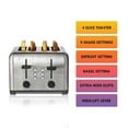 thumbnail image 3 of Kenmore Grille-Pain 4 Tranches, Commandes Doubles, Acier Inoxydable, Réglages de Brunissement Personnalisés, 3 of 7