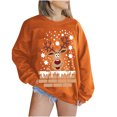 thumbnail image 2 of Pntutb Moda Mujer Manga Larga Cuello Redondo Estampado Navideño Tops Sueltos Blusa Sudaderas Pntutb Pntutb-8884, 2 of 5