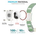 thumbnail image 3 of Airtag Dog Collar with QR Code (Green, XL(14.85"-22")), 3 of 6