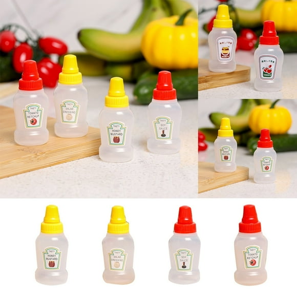 SHAGUOZHOU Mini Portable Bottle Dressing Ketchup Bottle Seasoning Bottle Seasoning Bottle 8oz Swing Top Glass Bottle Syrup Glass Bottle 4oz Vinegar And Oil Stand