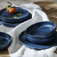 thumbnail image 2 of Stone Lain Macchio 12-Piece Dinnerware Set Stoneware, Blue Matte, 2 of 6