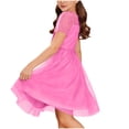 thumbnail image 4 of Vestido Largo Casual Vestido Casual de Polka de Moda para Niños con Falda de la Princesa de Manga Corta de Malla Y Falda de Gasa de Malla Vestido de la Princesa Del Bebé, 4 of 6