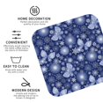 thumbnail image 3 of Honeii Beautiful Snowflake Butterfly Print Leather Coaster Set of 4, Ideal for Safeguarding Your Furniture from Drinks Spills and Effortless Cleanup-Square, 3 of 6