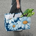 thumbnail image 7 of Daisy Large Capacity Reusable Foldable Oxford Cloth Beach Bag Storage Bin Shopping Basket Cube Organizer, 7 of 7