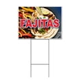 thumbnail image 1 of Fajitas (18" x 24") Yard Sign, Includes Metal Step Stake, 1 of 6
