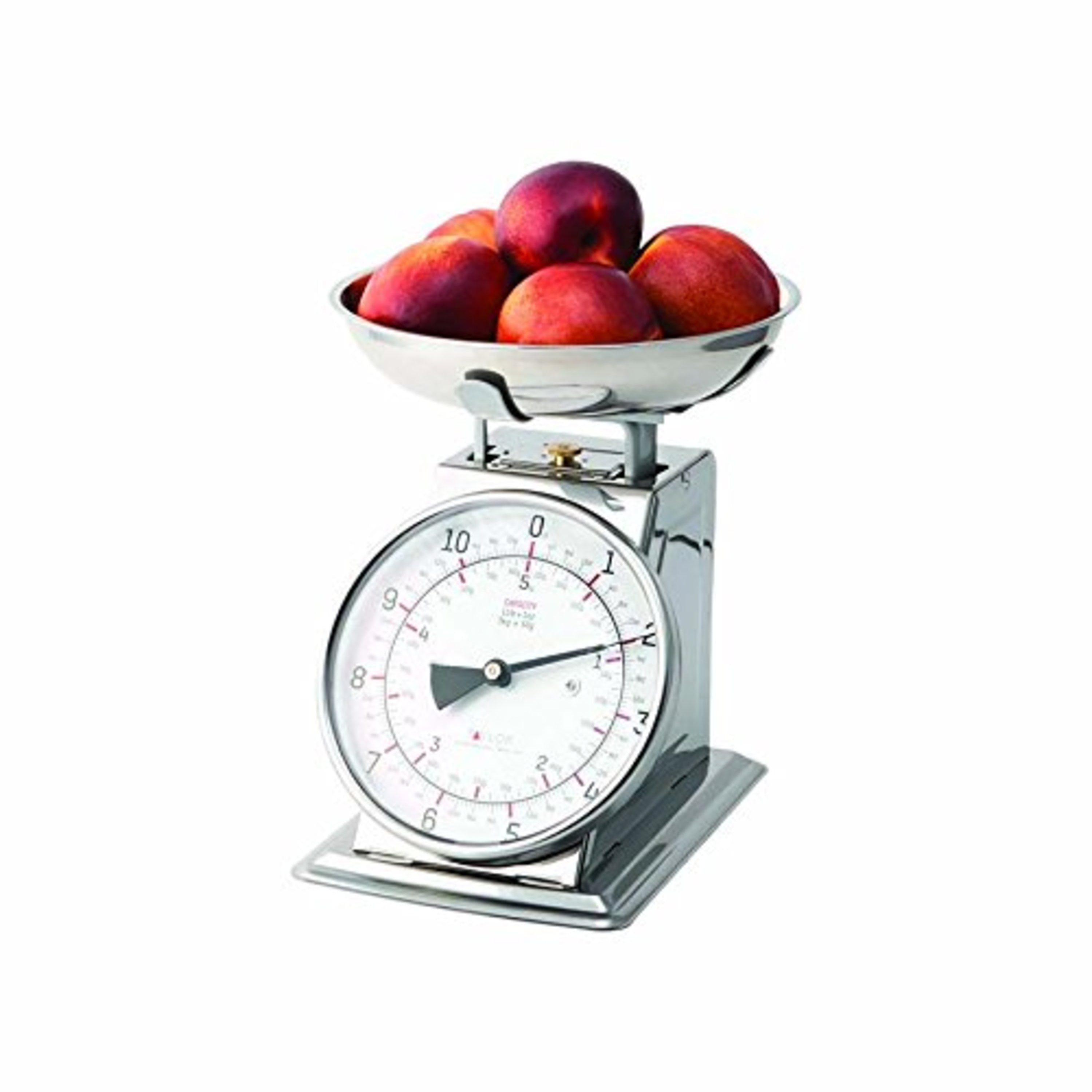 Tada 11lb Precise Portions Analog Food Scale Stainless Steel Mechanical  Kitchen Scale, Removable Bowl, Tare Function, Retro Style, Kitchen Friendly