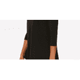 thumbnail image 3 of JM Collection Women's Embellished Cold Shoulder Top Black Size PS, 3 of 4