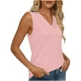 thumbnail image 5 of XFLWAM Tank Tops for Women Sleeveless V Neck Ruched T Shirts Summer Casual Loose Fit Tanks, 5 of 7