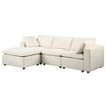 thumbnail image 3 of U Shaped Modular Sectional Couch, With Movable Table , Beige Versatile , Detachable Coffee, 3 of 6