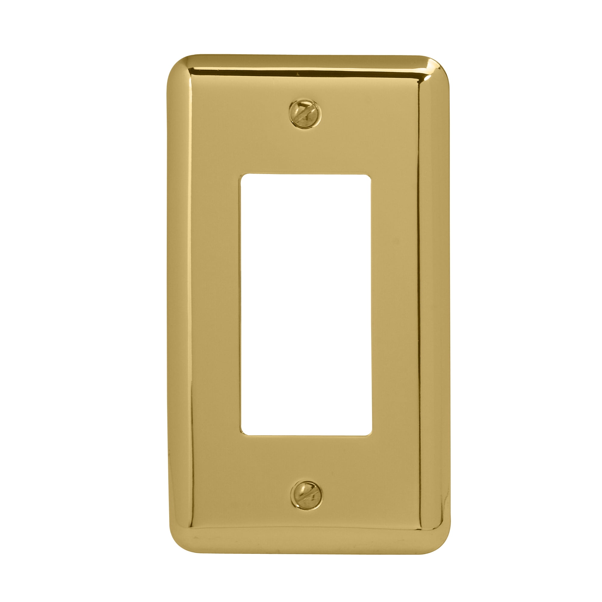 Brushed Brass Devon Switch Plate Wallplate Duplex Outlet Cover Toggle Rocker GFI 