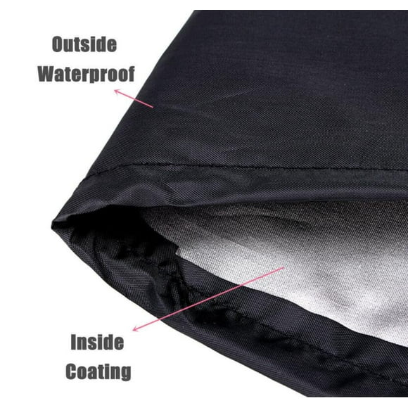 Waterproof Round Fire Pit Cover - Heavy Duty Outdoor Fireplace Fire Bowl Cover - Protection from Elements