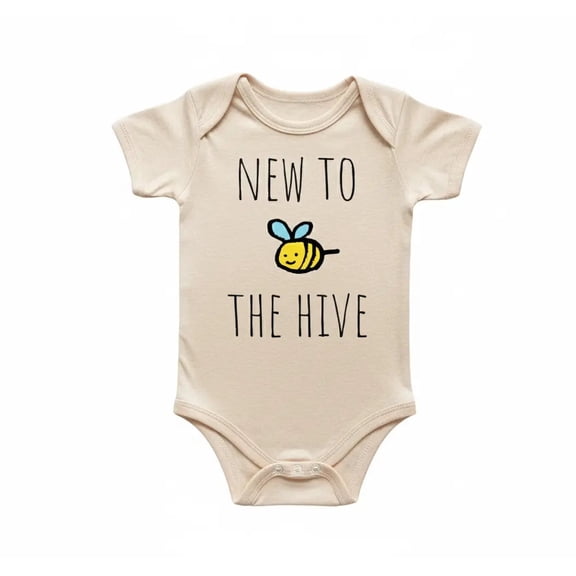 Bee Honey Hive Newborn Baby Bodysuit