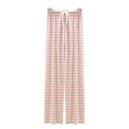 thumbnail image 4 of JJHGVB Striped Pants Women Night Pants for Women Wide Leg Pajama Pants for Women Light Weight Pants for Women Cotton Pants for Women Loose Fit Lightweight Pants for Women Womens Pants Casual Pink M, 4 of 4