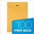 Quality Park 6x9 Clasp Envelopes, Extra Heavyweight 32 lb. Manila Kraft