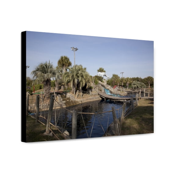 Canvas Print: Adventureland Theme Park Miniature Golf, Dothan, Alabama, 2010