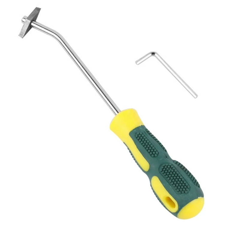 Grout Remover Tool Hand Caulking Removal Tool Steel Head Grout Cleaner  Scraper Scrubber Brush Tile Joint Cleaning Brush Tiles Gap Cleaner Tool for