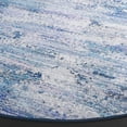 thumbnail image 3 of SAFAVIEH Tacoma Hailey Abstract Machine Washable Area Rug, Grey/Blue, 6' x 6' Round, 3 of 7