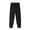 Black, variant on Wyobmus Classic Cotton Joggers for Men Solid Color Oversized Sweatpants Casual Elastic Waist Cropped Workout Pants With Pockets Black