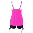 thumbnail image 5 of DHFJKG Womens Tummy Control Tankini Swimsuits Solid Color Bathing Suit Scoop Neck Two Piece Swimwear With Shorts Stylish Beachwear, 5 of 6