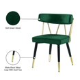 thumbnail image 4 of Meridian Furniture Chaise de Salle à Manger en Velours Vert Rheingold (Ensemble de 2), 4 of 5