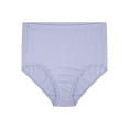 thumbnail image 6 of Fit for Me by Fruit of the Loom Women's Plus Size Cotton Brief Panties, Soft Comfort Waistband, Full Coverage, Multipacks, Sizes 1X–5X, 6 of 11