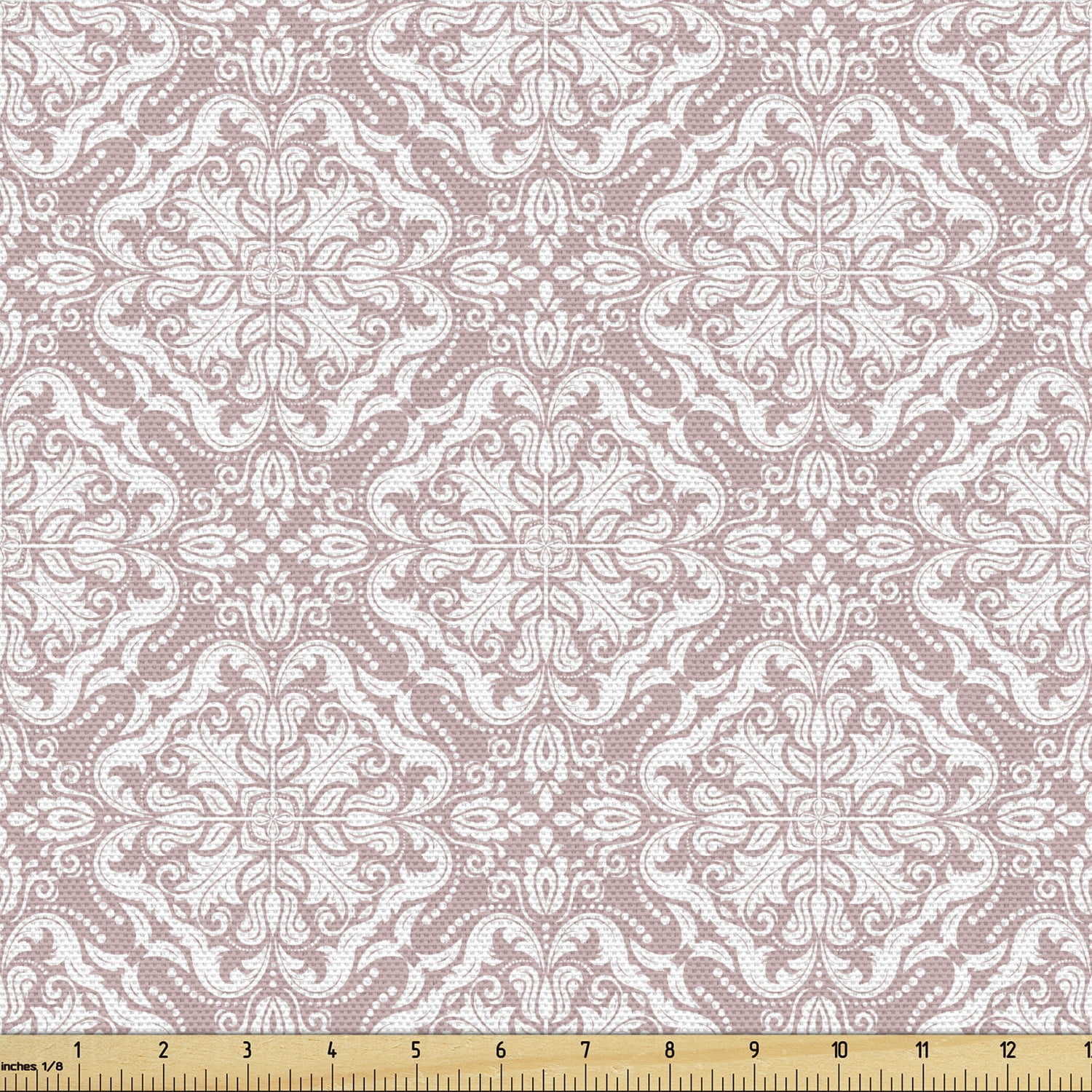 Oriental Upholstery Fabric by the Yard, Bohemian Lacy Persian Floral