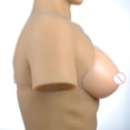 thumbnail image 2 of Silicone Breast Forms, Triangle Fake Boobs Right or Left, L-6XL Side Silicone Breast Single Shoulder with Adjustable Strap, for Prosthesis Mastectomy Patient, 2 of 8