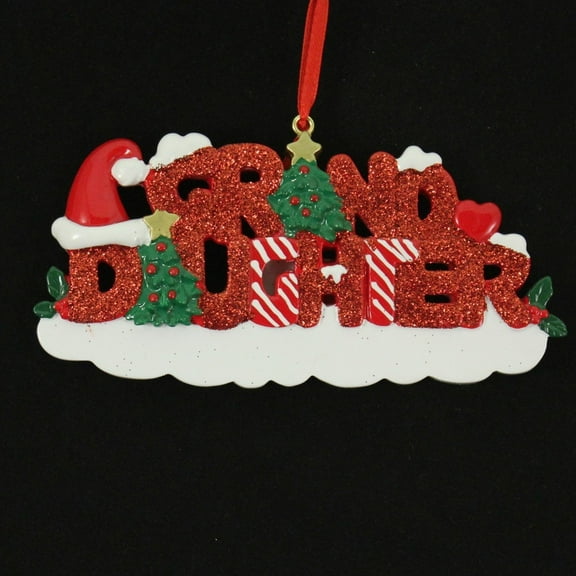 Granddaughter Personalized Christmas Ornament , Family Christmas Ornament, Christmas Decoration for Tree, Christmas Tree Ornament