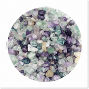 Fluorite Chip Stone Beads - 200 Pcs Irregular Gemstones for DIY Bracelet Making