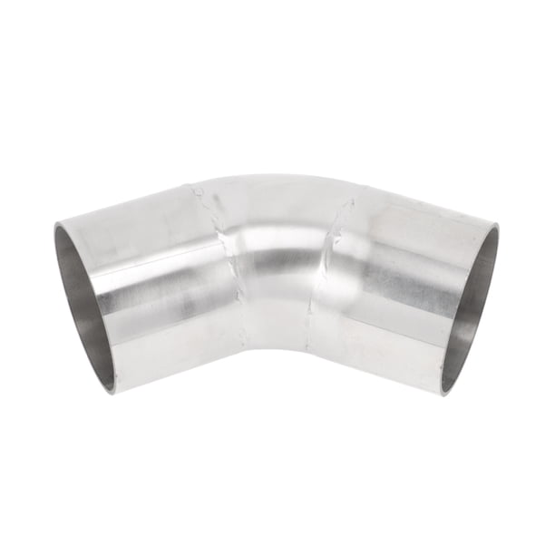1Pc Codo de Doble Mandril de 2.8 pulgadas OD 45° Acero Inoxidable Codo de Escape Espesor 2mm Longitud del Arco 190mm para Sistema de Escape de Automóvil