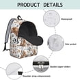 thumbnail image 4 of Golden Retriever Backpack for School,Cute School Bag,Schoolbag with Adjustable Shoulder Straps & Padded Back,15.7"x11.8"x5.5", 4 of 5