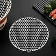 thumbnail image 2 of Filet Rond en Acier Inoxydable pour Gril, Tapis BBQ, Filet à Vapeur pour Four au Carbone, Grille de Barbecue, 2 of 8