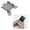 gray, variant on Gaming Handle Grip for ANBERNIC RG Rotate Gamepad Stand Holder Game Controller Joypad Hand Grip
