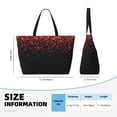 thumbnail image 4 of Naloa Red Glitter1 Large Capacity Beach Bag, Waterproof Sandproof Beach Swim Pool Bag Tote Bag for Women, 4 of 7