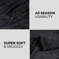 thumbnail image 5 of Superior Alaska Diamond Fleece Blanket 90" x 90", Lightweight Soft Bed Blankets, Full Size, Black, 5 of 8