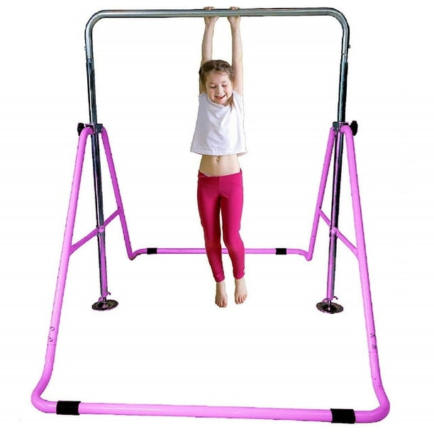 Barre de gymnastique pliable violette + vidéos d'exercices - Barre compacte  idéale