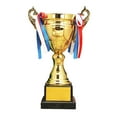 thumbnail image 3 of Premio Trofeo Metal Props Para Party Favors Event Soccer Football League Match 34cm perfke  Trofeo de premio, 3 of 9