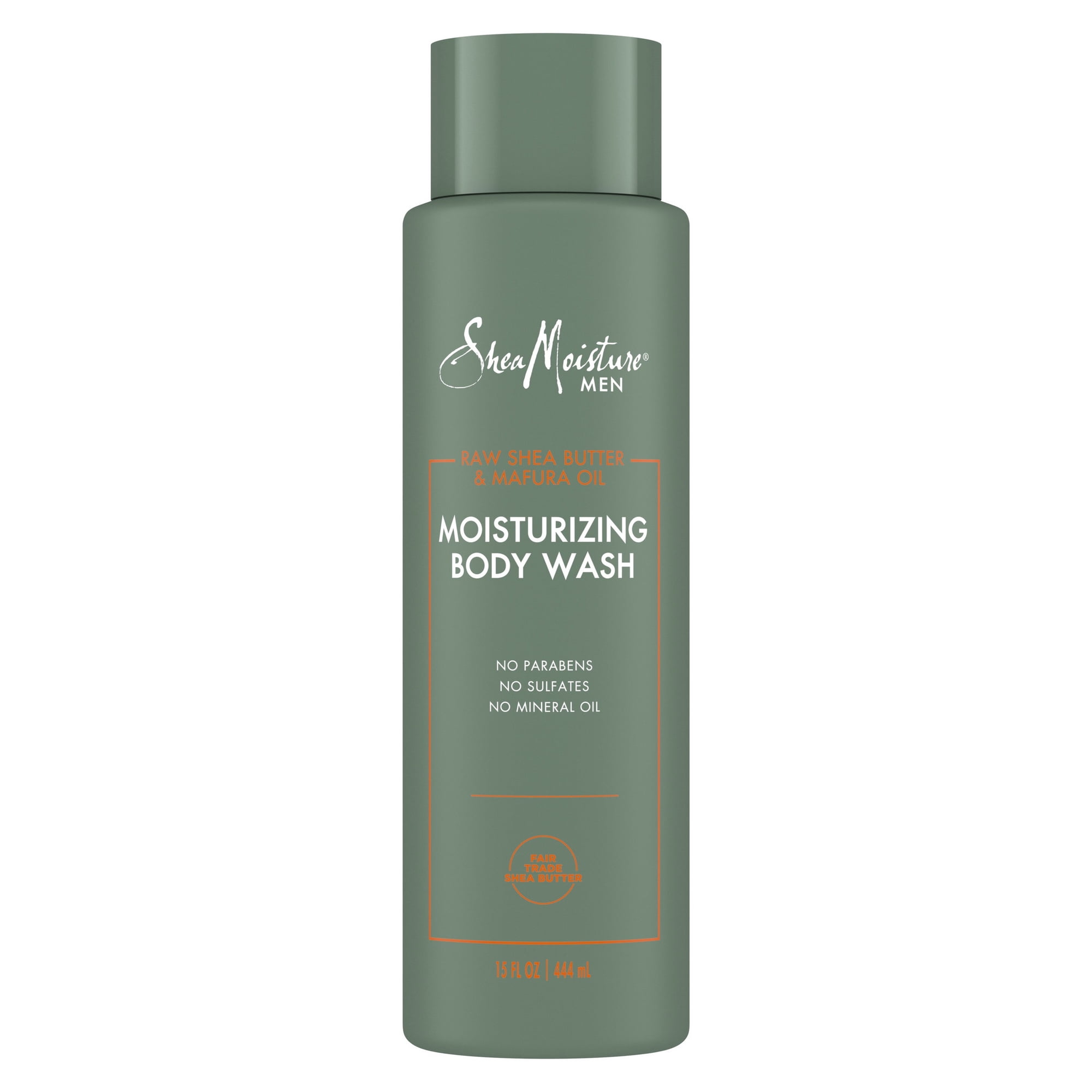 SheaMoisture Men Body Wash Cleanser To Clean And Hydrate Skin Raw Shea Butter & Mafura Oil Moisturizing ,15 fl oz