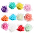thumbnail image 1 of 50pcs Artificial Foam Mesh Rose Flower Heads For Wedding Crafts Decoration 4cm Multicolor, 1 of 8